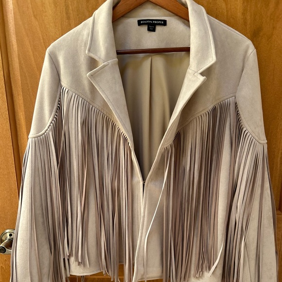 Faux Suede Fringe Jacket - Picture 2 of 5